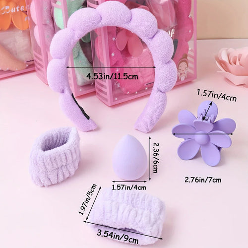 Chic Floral Bow Hair & Wrist Set