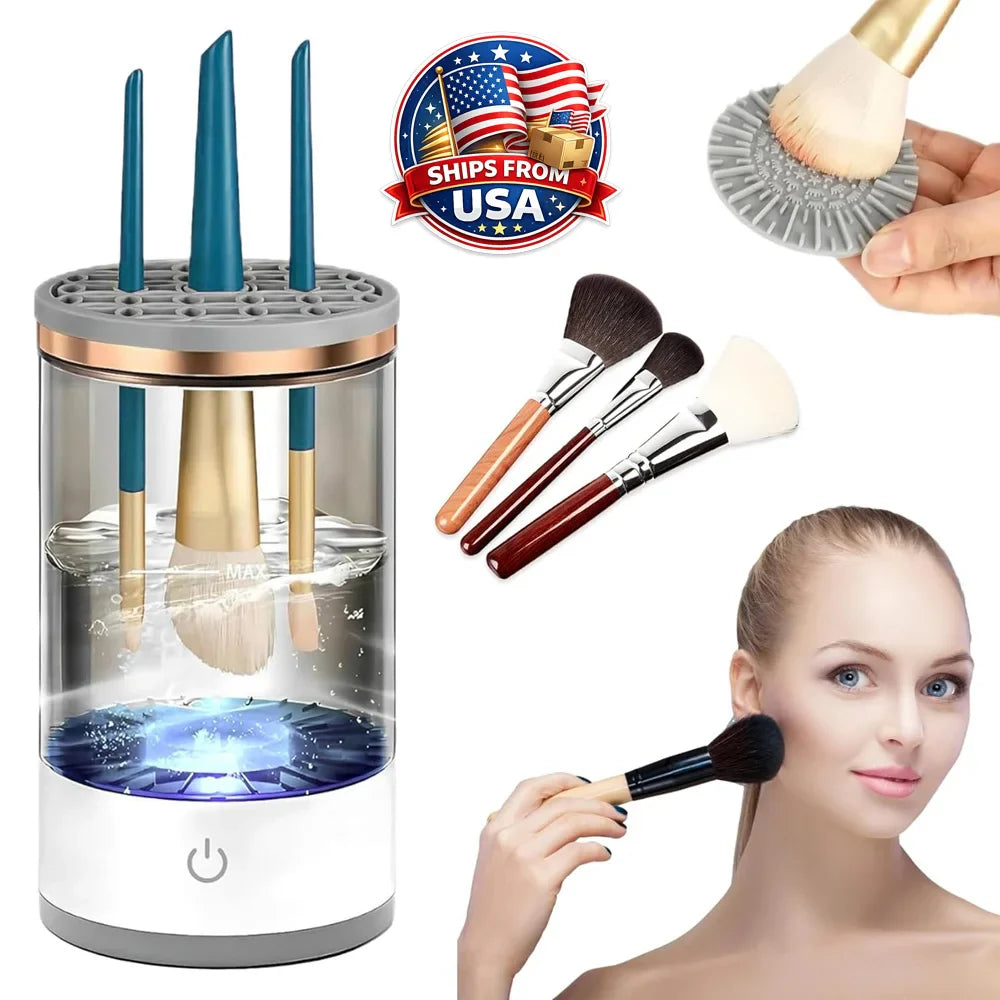 Automatic Makeup Brush Cleaner